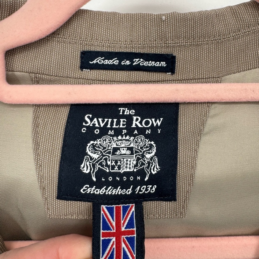 The Savile Row Company Men's  Taupe Suit Jacket Blazer Size 48 Long - Picture 4 of 5